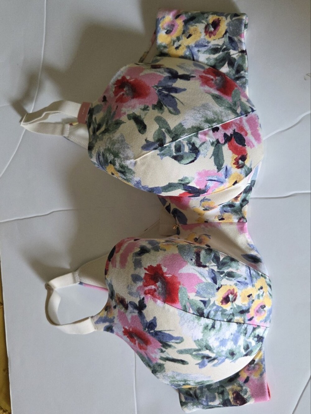 Lane Bryant's Cacique Lightly Lined Floral Balconette Bra Size 42D - Picture 2 of 10